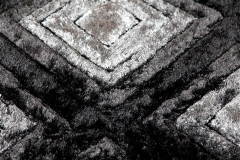 Modern Black Hand Knotted 50 X 80  Area Rug 151-18830 Image 8