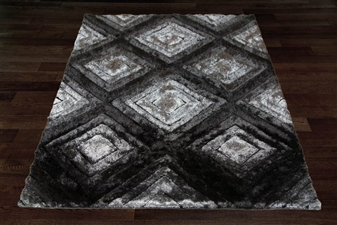 Modern Black Hand Knotted 50 X 80  Area Rug 151-18830 Image 9