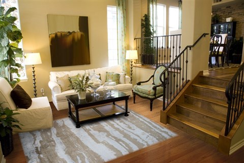 Modern Multicolor Hand Knotted 79 X 99  Area Rug 151-18831 Image 3