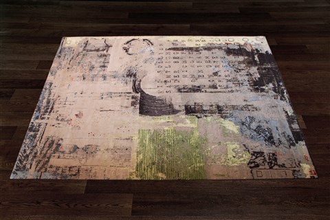 Modern Purple Square Hand Knotted 10 X 10  Area Rug 151-18832 Image 1