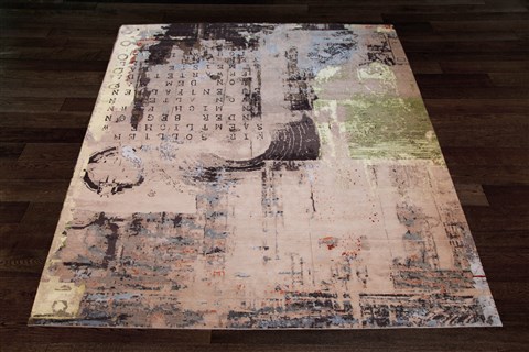 Modern Purple Square Hand Knotted 10 X 10  Area Rug 151-18832 Image 2