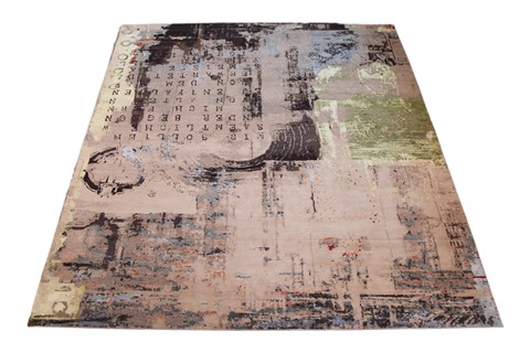 Modern Purple Square Hand Knotted 10 X 10  Area Rug 151-18832 Image 3