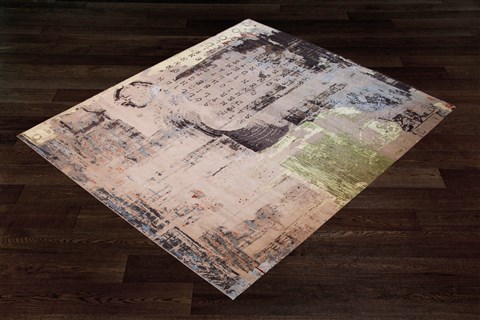 Modern Purple Square Hand Knotted 10 X 10  Area Rug 151-18832 Image 4