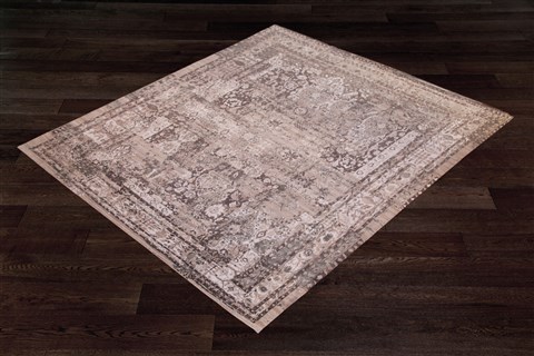 Indo-Nepal Beige Square Hand Knotted 10 X 10  Area Rug 151-18834 Image 2
