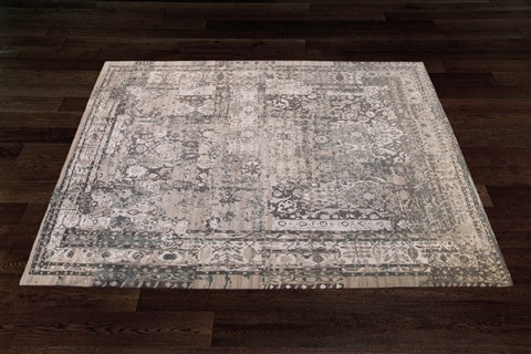 Indo-Nepal Beige Square Hand Knotted 10 X 10  Area Rug 151-18834 Image 5