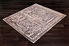 Indo-Nepal Beige Square Hand Knotted 10 X 10  Area Rug 151-18834 Thumb 2