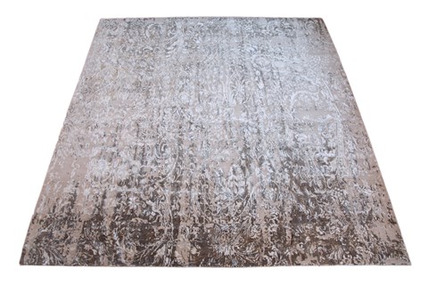 Indo-Nepal Grey Hand Knotted 80 X 100  Area Rug 151-18838 Image 9