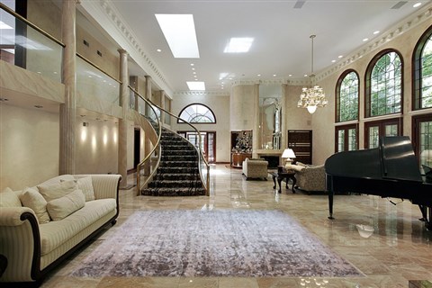 Indo-Nepal Grey Hand Knotted 80 X 100  Area Rug 151-18838 Image 5