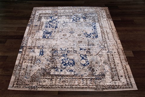 Indo-Nepal White Square Hand Knotted 10 X 10  Area Rug 151-18839 Image 1
