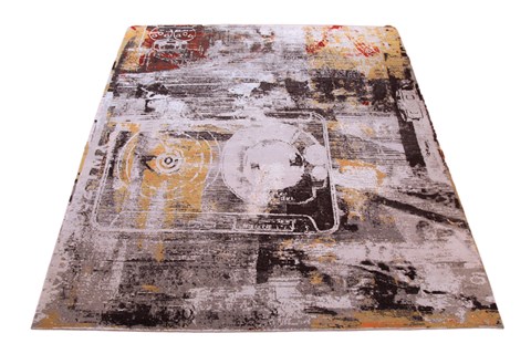 Modern Grey Square Hand Knotted 10 X 10  Area Rug 151-18841 Image 4