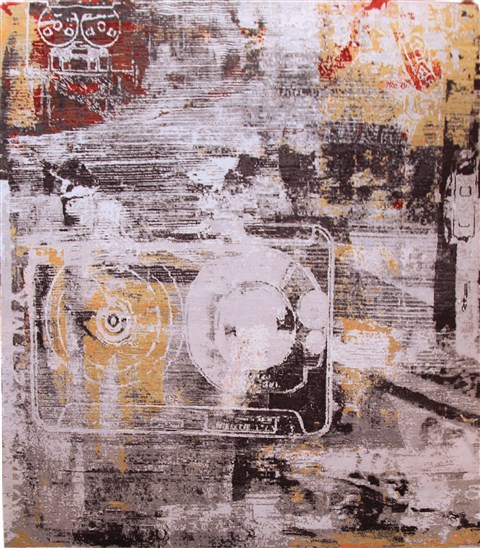 Modern Grey Square Hand Knotted 10 X 10  Area Rug 151-18841 Image 0