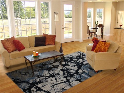 Modern White Hand Knotted 80 X 100  Area Rug 151-18844 Image 4