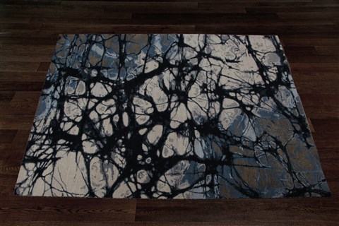 Modern White Hand Knotted 80 X 100  Area Rug 151-18844 Image 7