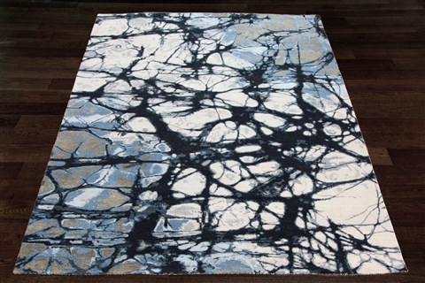 Modern White Hand Knotted 80 X 100  Area Rug 151-18844 Image 9