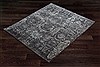 Modern Black Square Hand Knotted 10 X 10  Area Rug 151-18845 Thumb 2