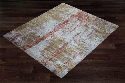 Indo-Nepal Multicolor Square Hand Knotted 10 X 10  Area Rug 151-18846 Image 1