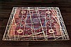 Modern Red Square Hand Knotted 10 X 10  Area Rug 151-18847 Thumb 4
