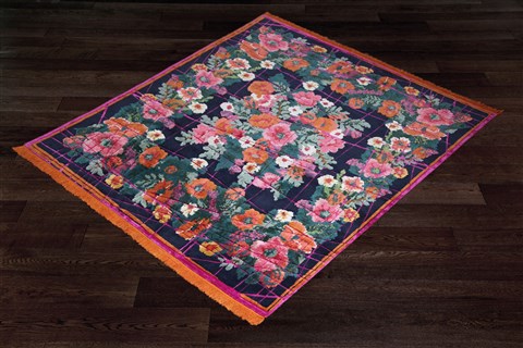 Modern Purple Hand Knotted 80 X 100  Area Rug 151-18848 Image 9