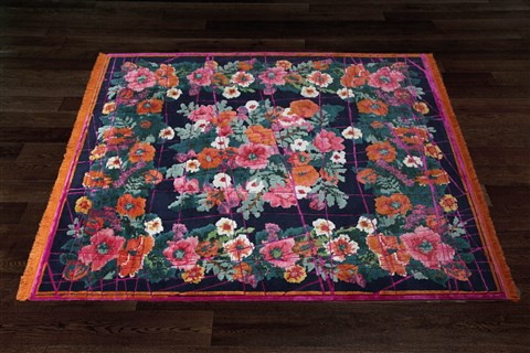 Modern Purple Hand Knotted 80 X 100  Area Rug 151-18848 Image 11