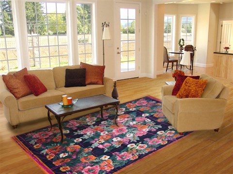 Modern Purple Hand Knotted 80 X 100  Area Rug 151-18848 Image 12