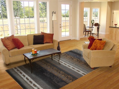 Indo-Nepal Grey Hand Knotted 80 X 100  Area Rug 151-18849 Image 4