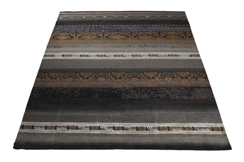 Indo-Nepal Grey Hand Knotted 80 X 100  Area Rug 151-18849 Image 7