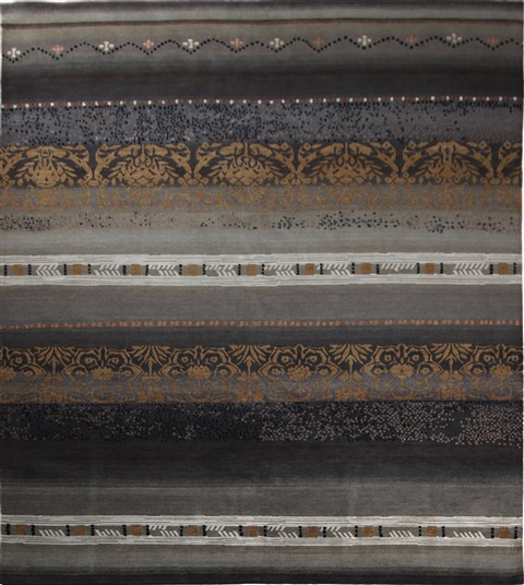 Indo-Nepal Grey Hand Knotted 80 X 100  Area Rug 151-18849 Image 0