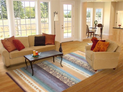 Indo-Nepal Multicolor Hand Knotted 80 X 100  Area Rug 151-18850 Image 4