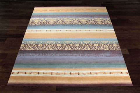 Indo-Nepal Multicolor Hand Knotted 80 X 100  Area Rug 151-18850 Image 6