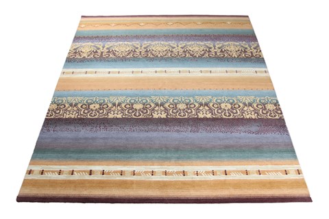 Indo-Nepal Multicolor Hand Knotted 80 X 100  Area Rug 151-18850 Image 7