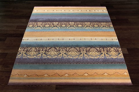 Indo-Nepal Multicolor Hand Knotted 80 X 100  Area Rug 151-18850 Image 10