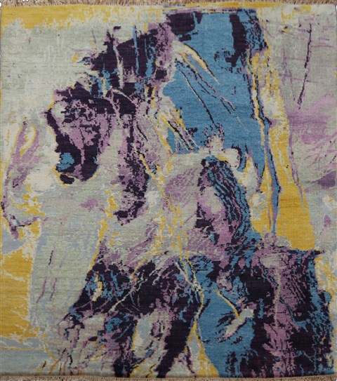 Modern Multicolor Hand Knotted 40 X 60  Area Rug 151-18853 Image 0