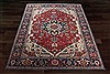 Serapi Red Square Hand Knotted 10 X 10  Area Rug 151-18856 Thumb 3