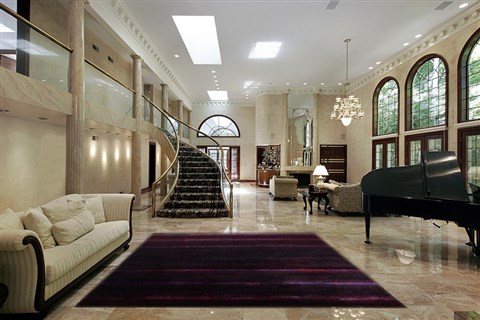 Modern Black Hand Knotted 80 X 100  Area Rug 151-18857 Image 2