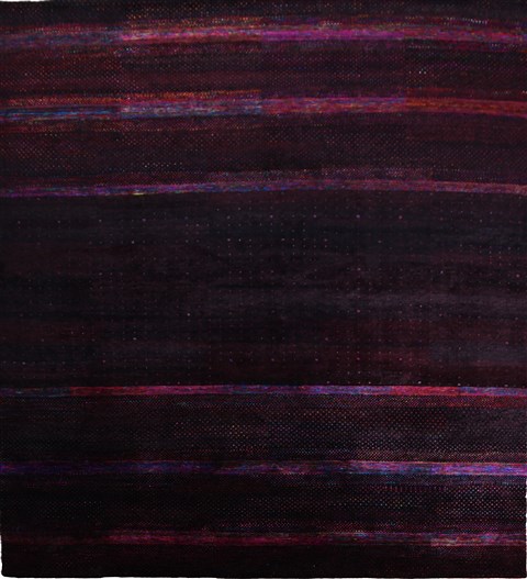 Modern Black Hand Knotted 80 X 100  Area Rug 151-18857 Image 0