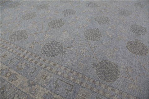 Ziegler Grey Hand Knotted 90 X 120  Area Rug 151-18858 Image 6