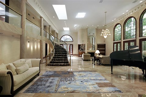 Modern Multicolor Hand Knotted 80 X 100  Area Rug 151-18859 Image 1