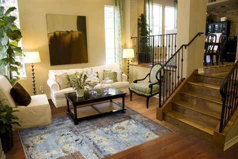 Modern Multicolor Hand Knotted 80 X 100  Area Rug 151-18859 Image 3