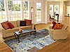 Modern Multicolor Hand Knotted 80 X 100  Area Rug 151-18859 Thumb 4
