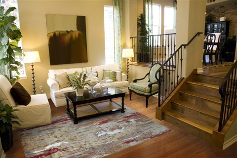 Modern Beige Hand Knotted 80 X 100  Area Rug 151-18860 Image 3