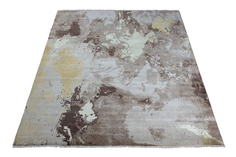 Modern Grey Hand Knotted 80 X 100  Area Rug 151-18863 Image 7