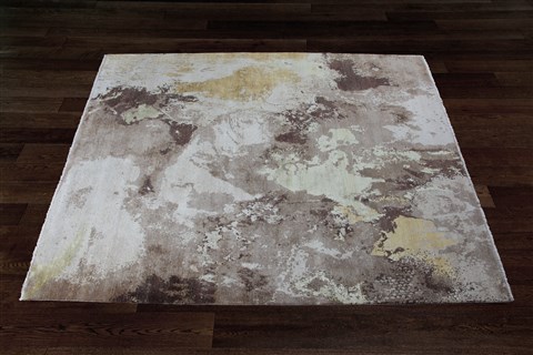 Modern Grey Hand Knotted 80 X 100  Area Rug 151-18863 Image 9