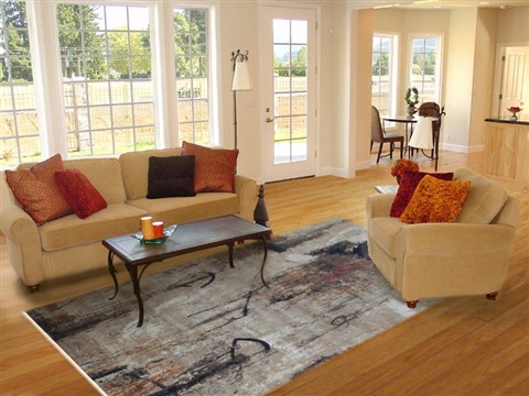 Modern Brown Hand Knotted 80 X 100  Area Rug 151-18864 Image 4