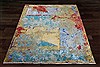 Modern Multicolor Hand Knotted 80 X 100  Area Rug 151-18866 Thumb 6