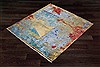 Modern Multicolor Hand Knotted 80 X 100  Area Rug 151-18866 Thumb 8