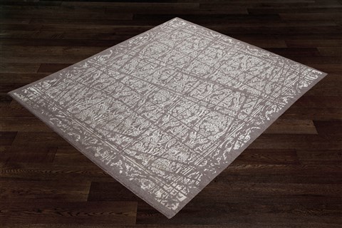 Modern Grey Hand Knotted 80 X 100  Area Rug 151-18872 Image 10