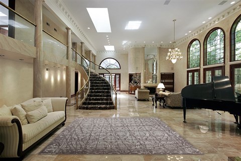 Modern Grey Hand Knotted 80 X 100  Area Rug 151-18872 Image 2