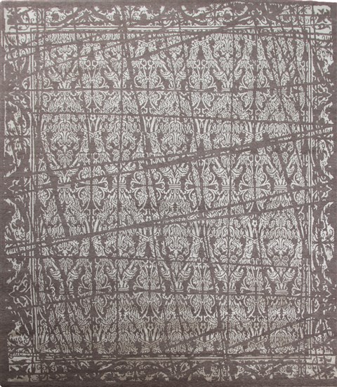 Modern Grey Hand Knotted 80 X 100  Area Rug 151-18872 Image 0