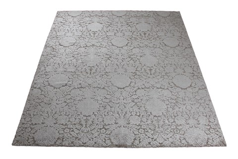 Indo-Nepal Grey Hand Knotted 80 X 100  Area Rug 151-18873 Image 7