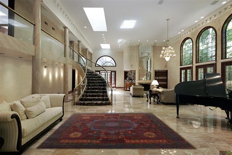 Serapi Red Hand Knotted 80 X 100  Area Rug 151-18874 Image 1